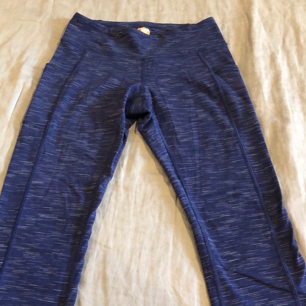 Leggings. Lucy. Blue with side pockets